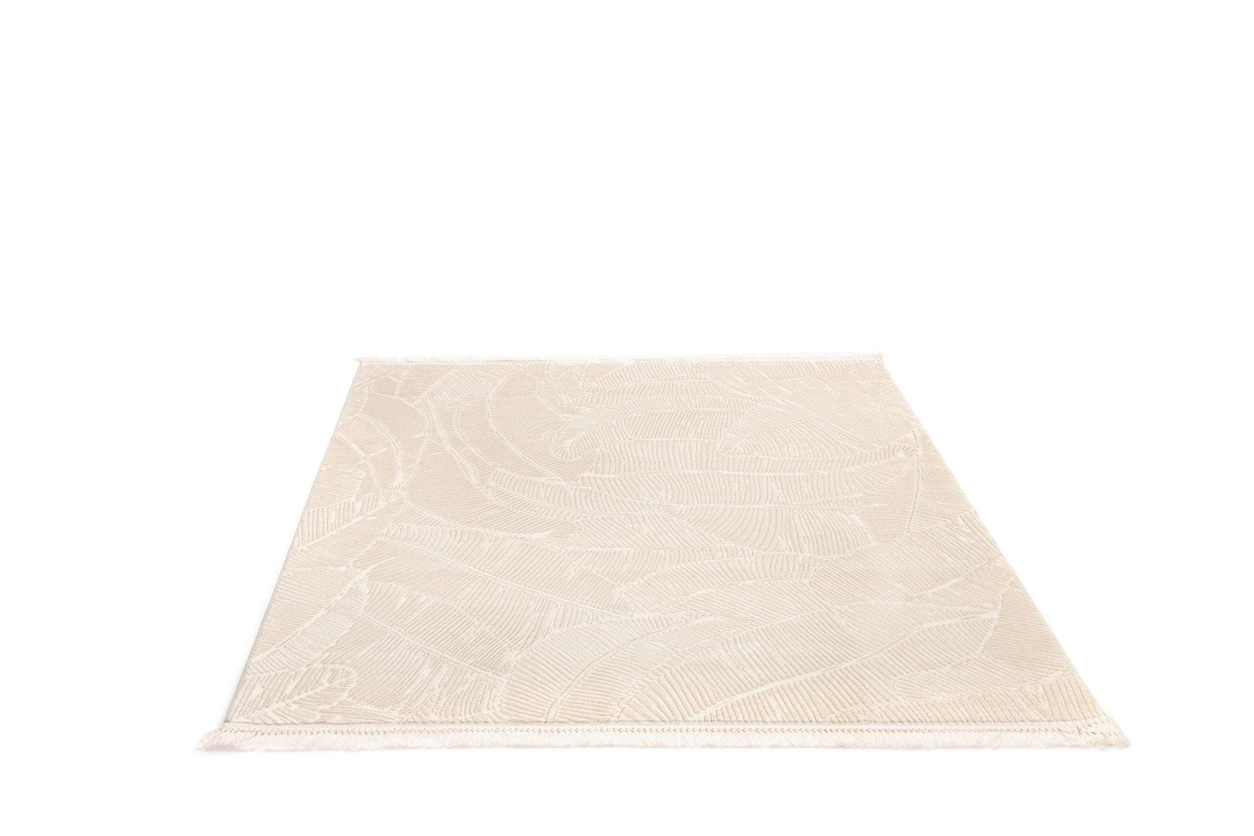 Covor Modern Living Crem/Alb din Acril Dreptunghiular -Aysil 2961A