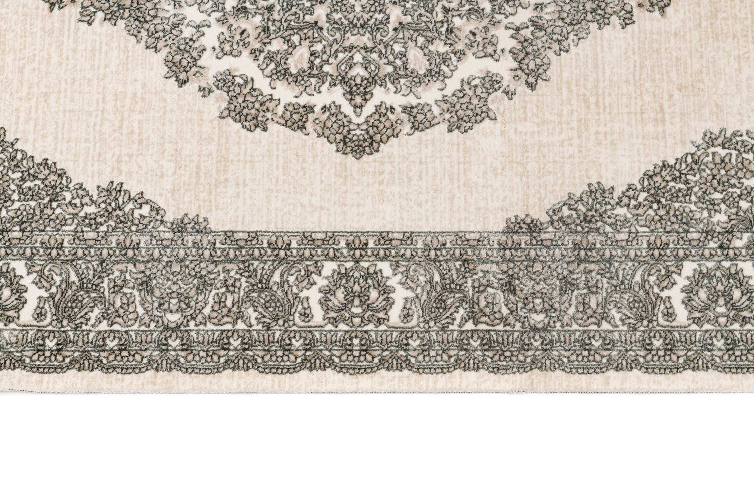 Covor Traditional Living Gri/Crem din Acril Dreptunghiular - Aysil 2917A