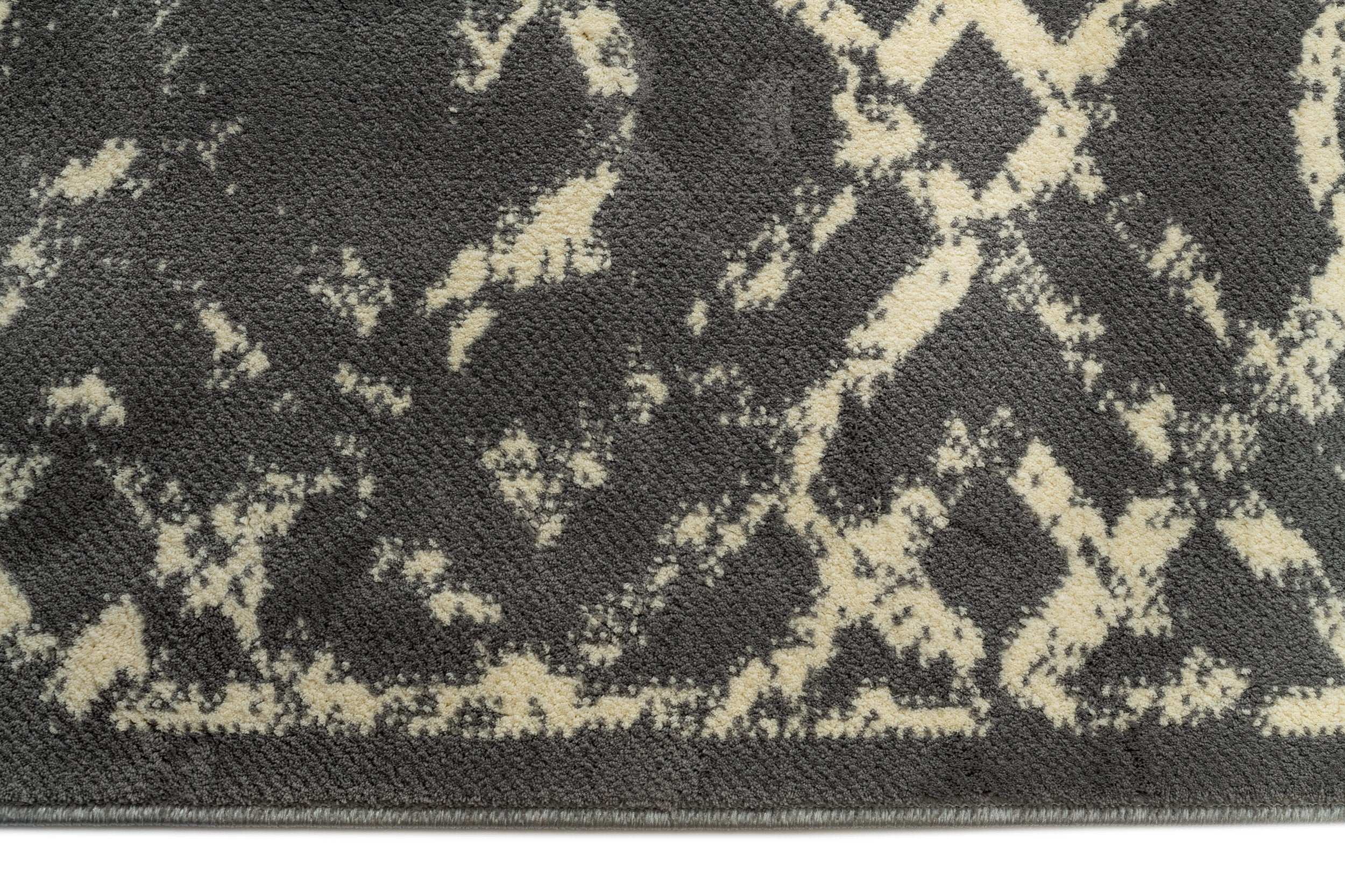 Covor Modern Bucatarie Gri din Poliester Dreptunghiular Otantik 2618A