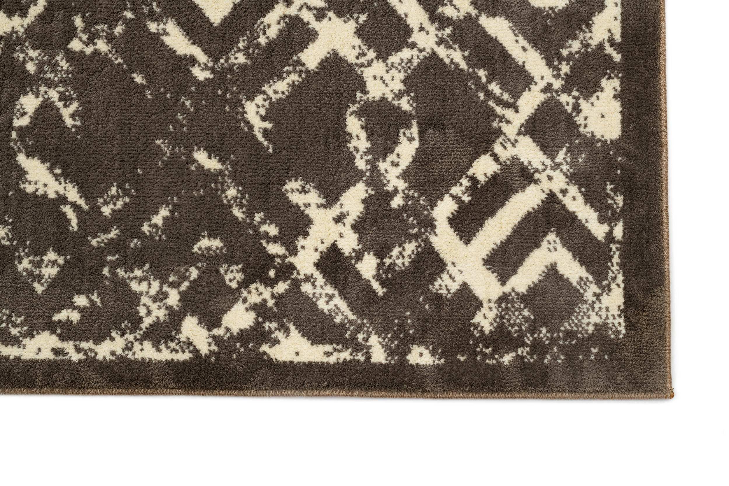 Covor Modern Bucatarie Maro din Poliester Dreptunghiular Otantik 2618A