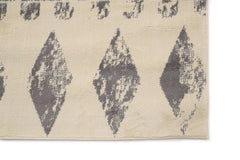Covor Modern/Scandinav Bucatarie Crem/Gri din Poliester Dreptunghiular Otantik 2617A
