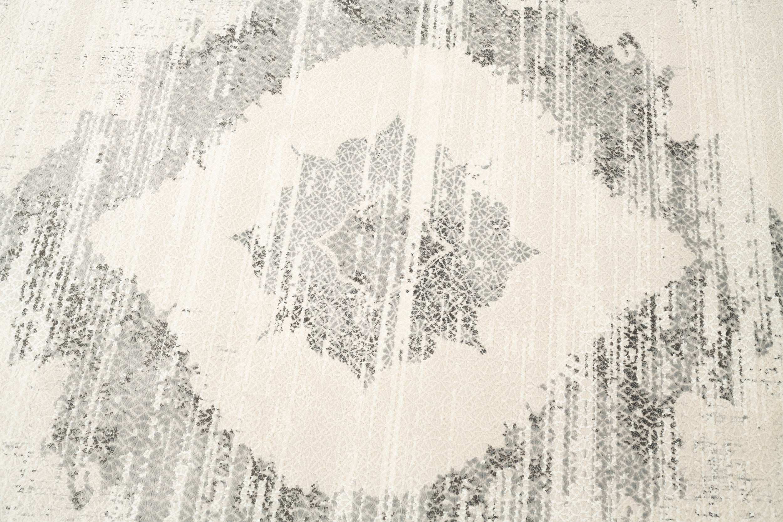 Covor Vintage Living Gri/Crem din Poliester/Polipropilena SilaLux 2983A