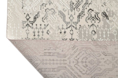 Covor Modern Living Gri/Crem din Poliester/Polipropilena SilaLux 2927A franjuri