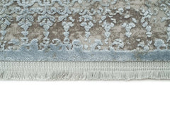 Covor Abstract/Modern Living Crem/Albastru din Acril Dreptunghiular colectia Violet 2613C