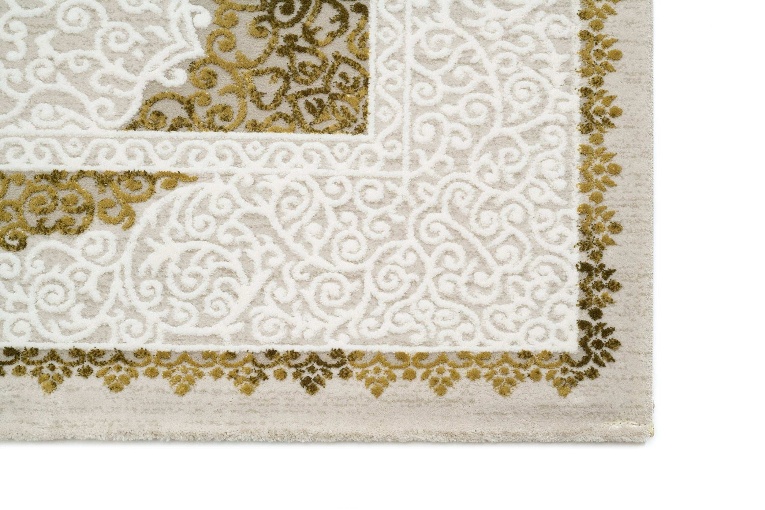 Covor Clasic Living Verde/Gri din Acril - Topkapi R040A