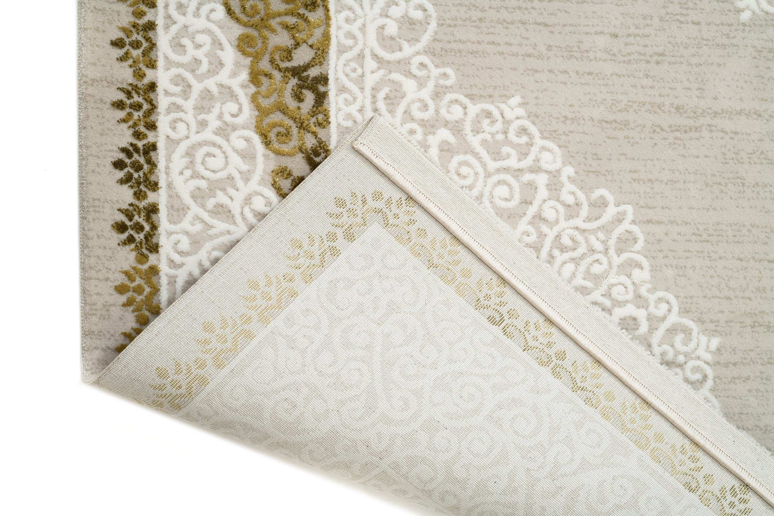 Covor Clasic Living Verde/Gri din Acril - Topkapi R040A