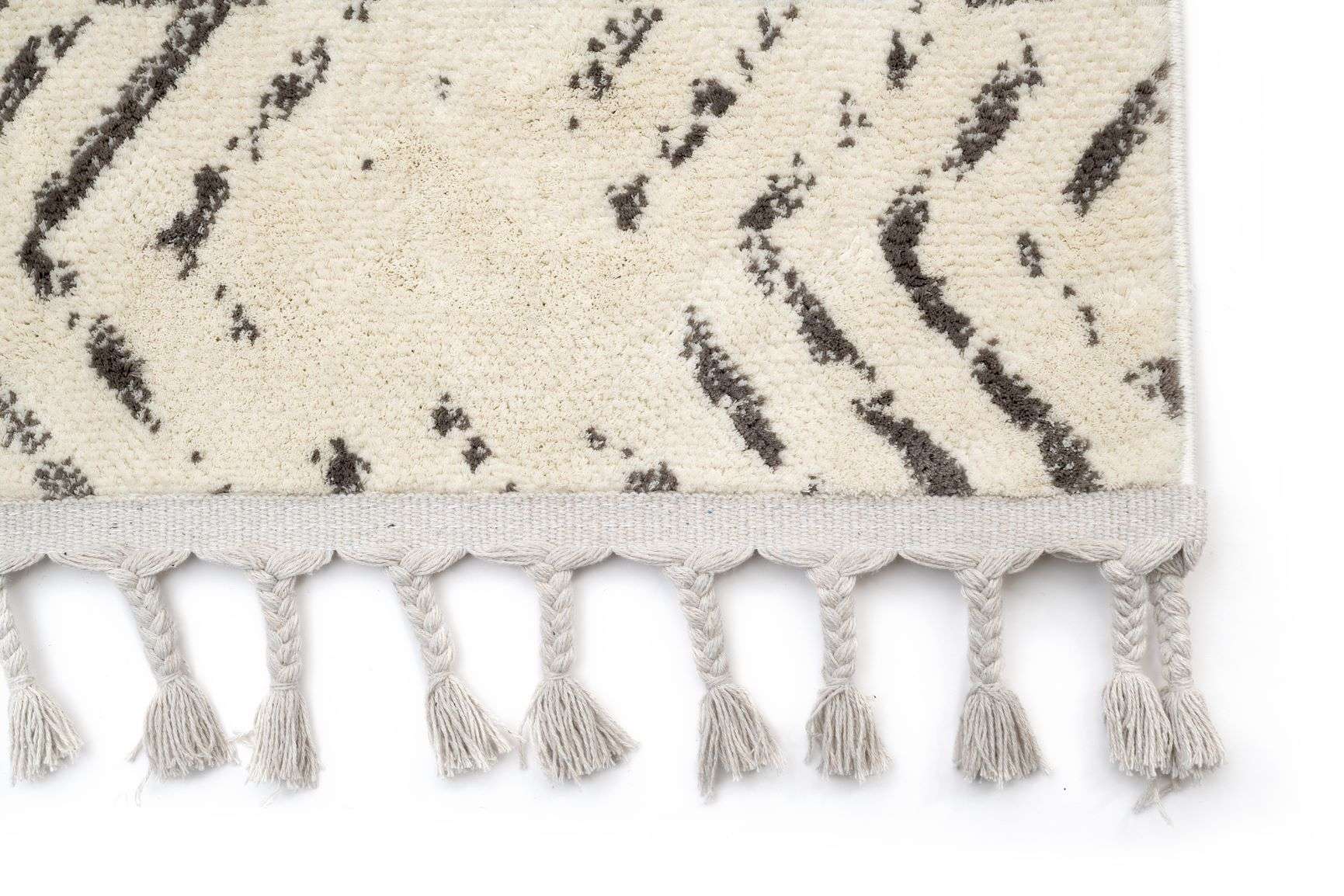 Covor Modern/Scandinav Living Crem/Gri din Poliester Dreptunghiular Otantik 2593A