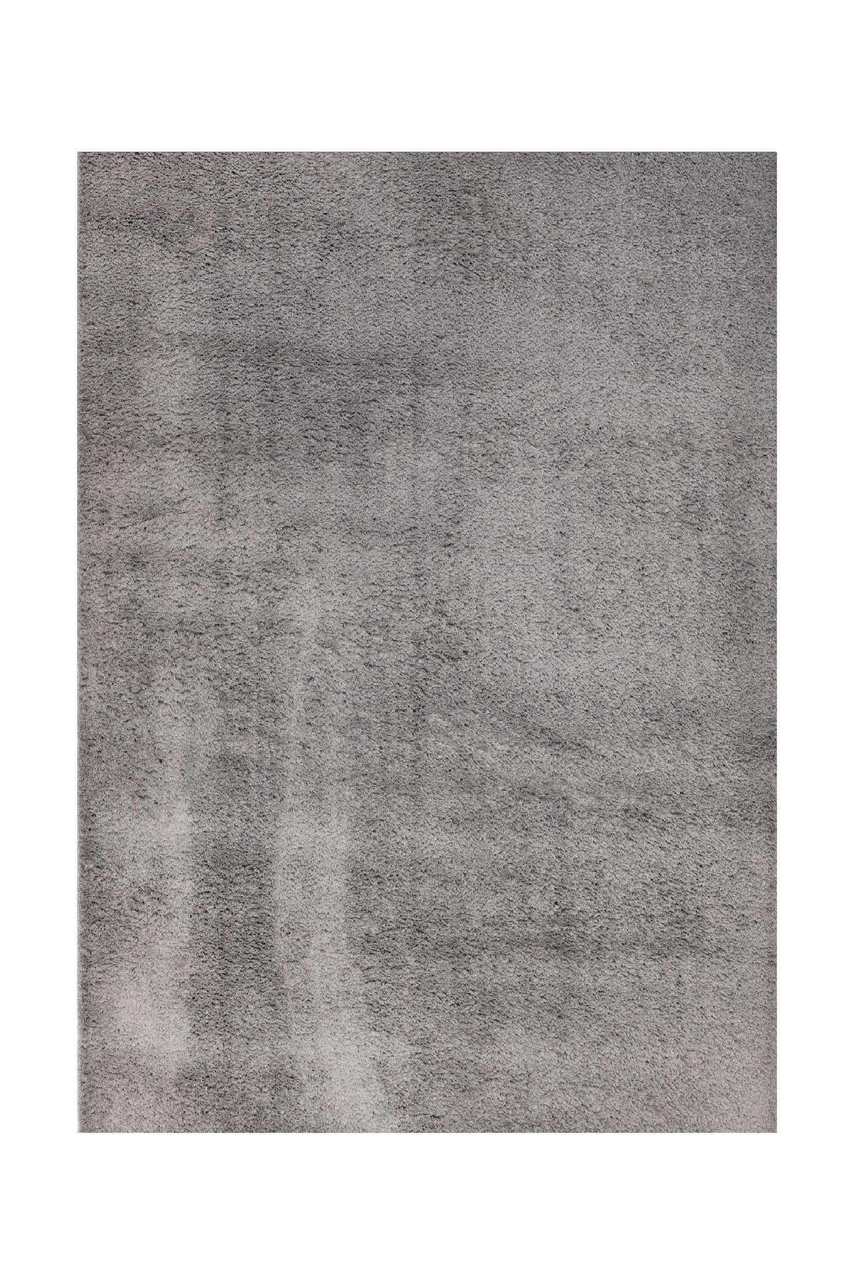 Covor Modern Living/Dormitor  Gri din Poliester Dreptunghiular Pufoase TiaraEco