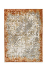 Covor PREMIUM Modern/Abstract Living Gri/Aramiu din Acril/Bambus Dreptunghiular Adonis 1738D